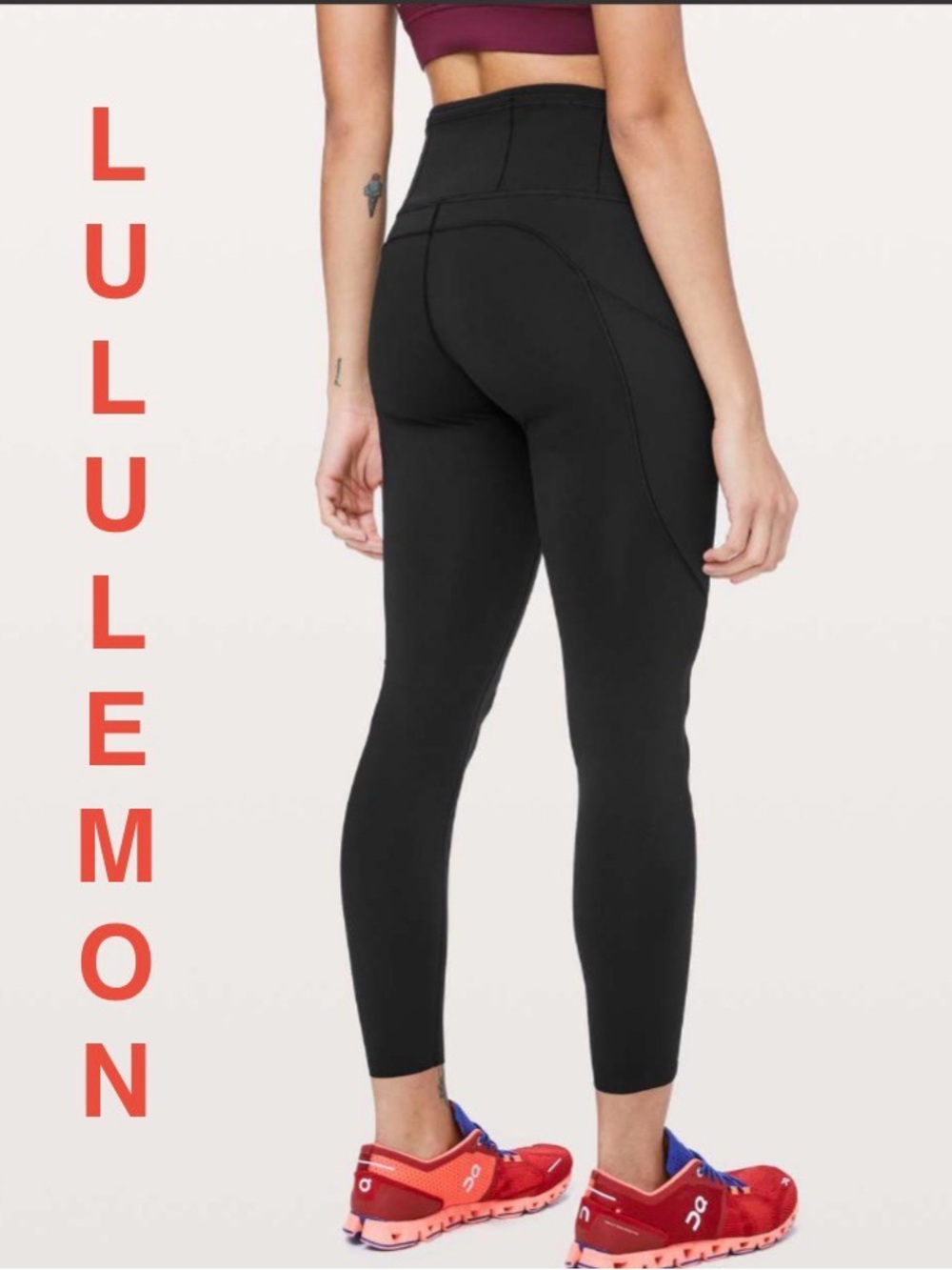 Lululemon | Fast & Free 7/8 Tight II Non-Reflective Nulux 25" - Size 8 - Black